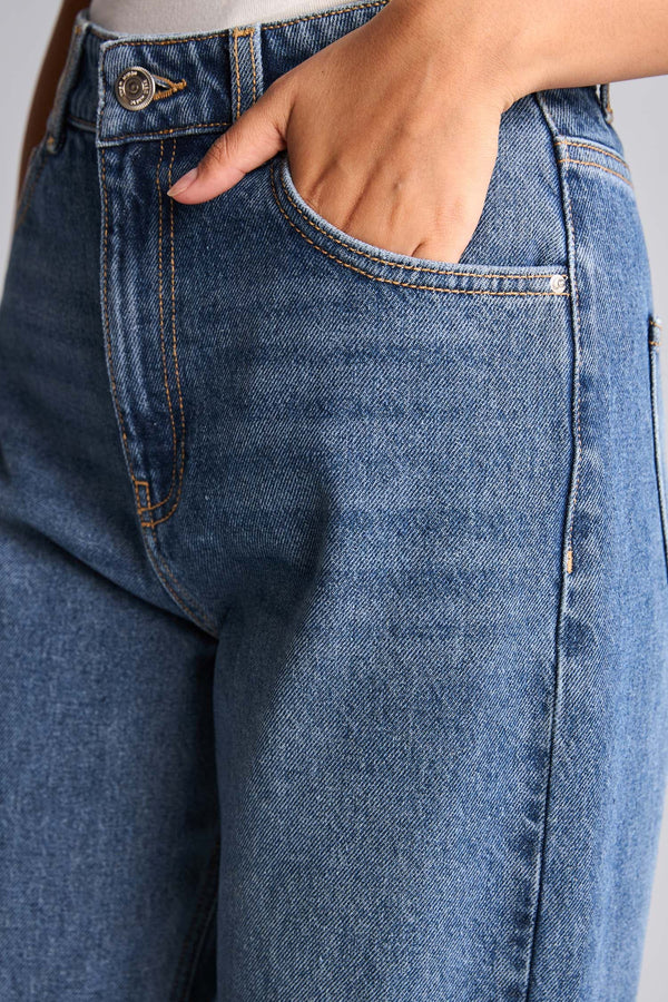 High Waist 90s Wide Leg Jeans