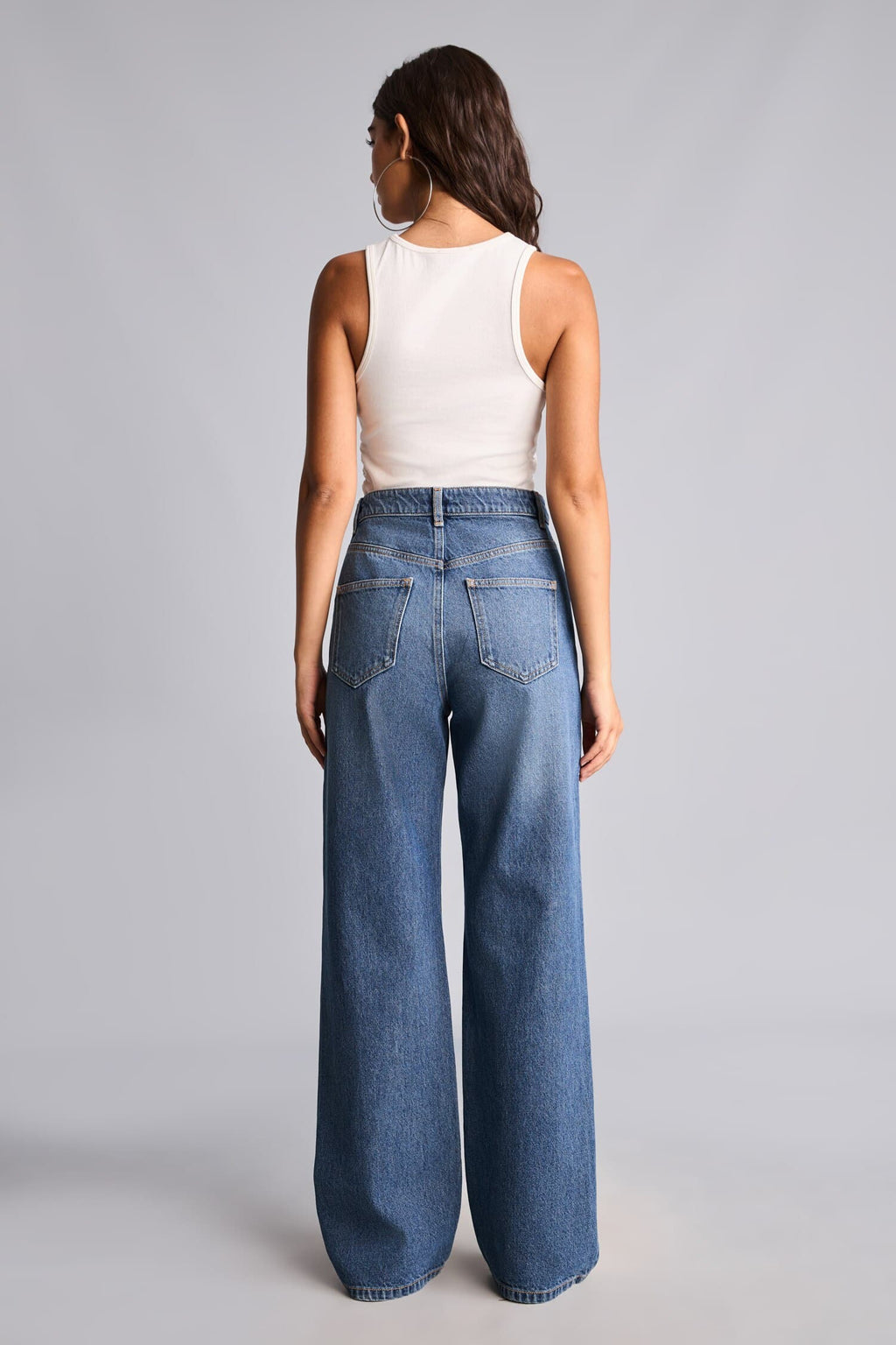 High Waist 90s Wide Leg Jeans