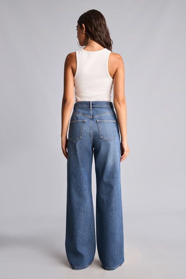 High Waist 90s Wide Leg Jeans