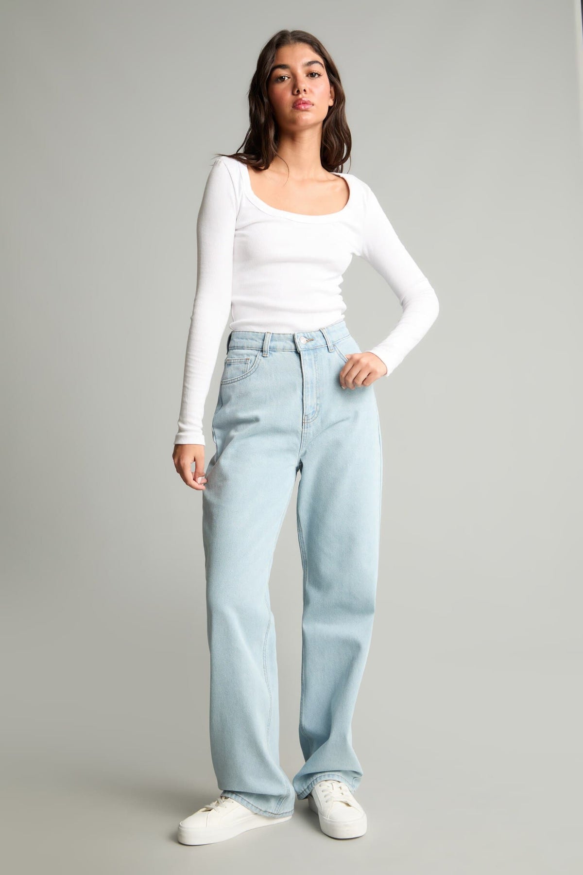 90s Pair Leg High Waist Jeans