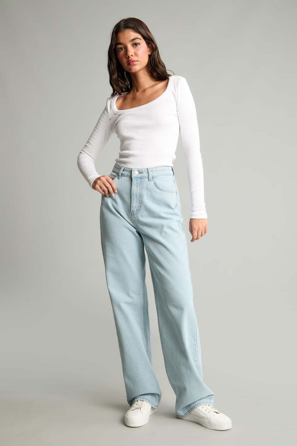 90s Pair Leg High Waist Jeans