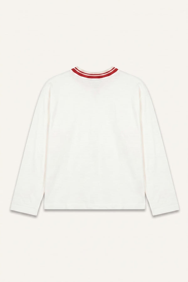 100% Cotton Overless Crew Neck Printed Long Sleeve T-Shirt Baby Boy