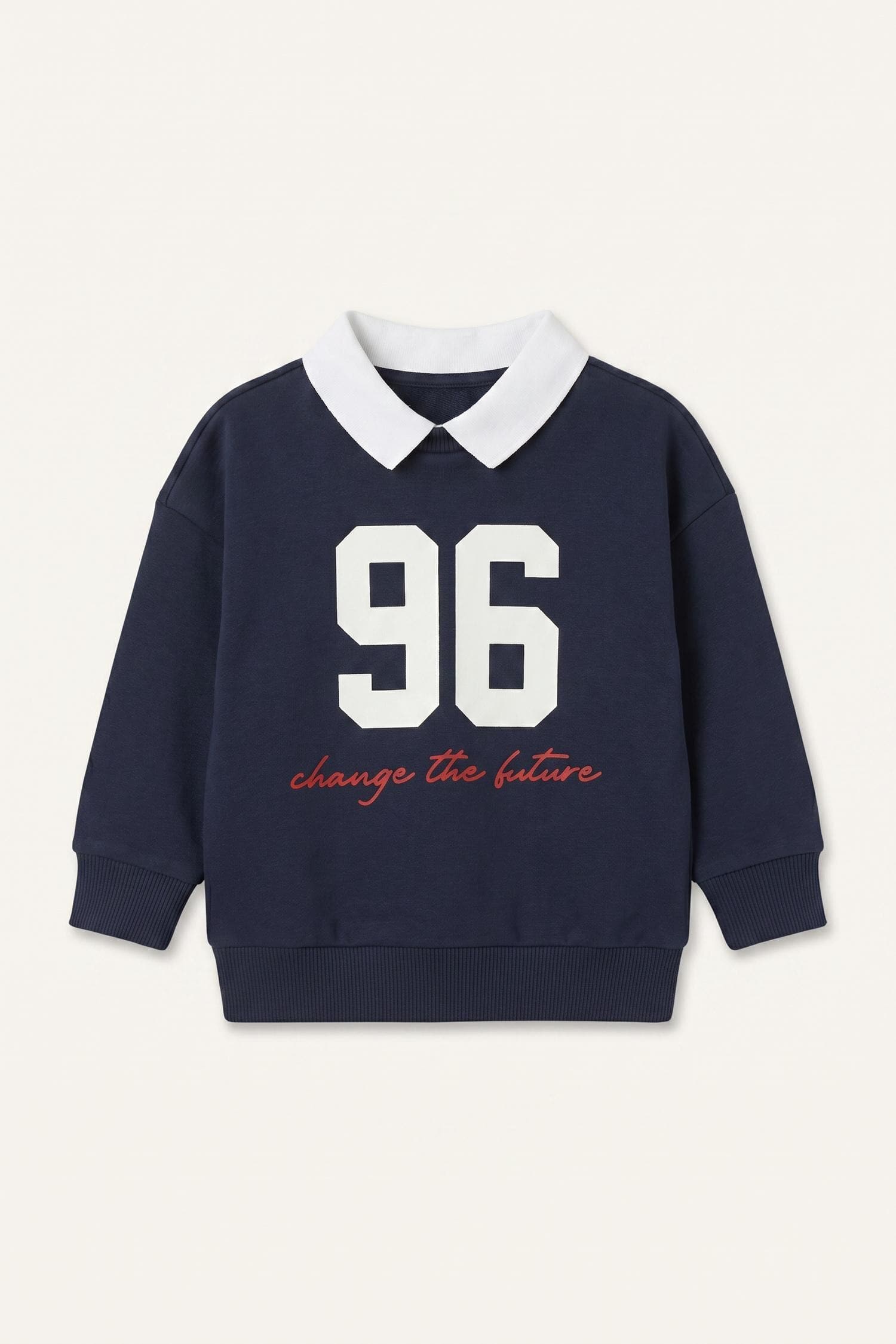 100% Cotton Overless Polo Neck Printed Sweatshirt Fabric Sweatshirt Baby Boy Secondary image