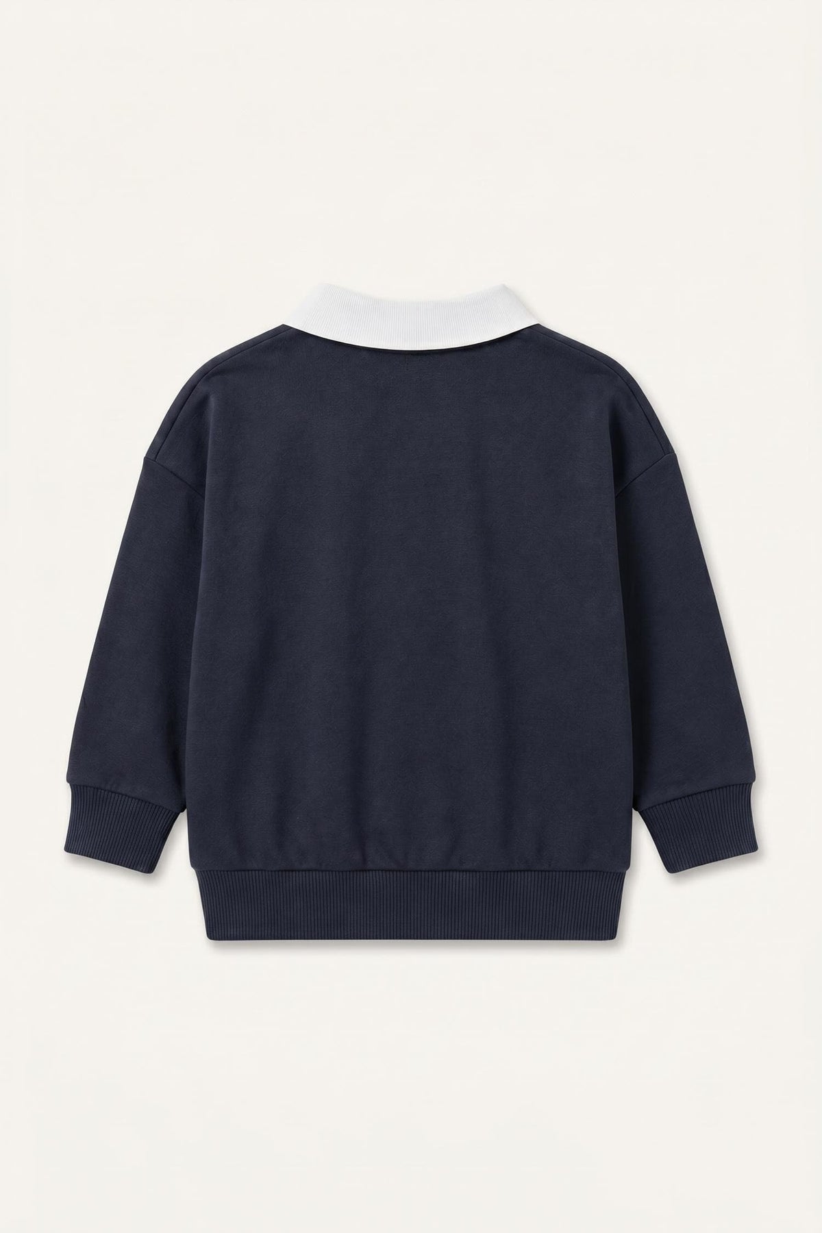 100% Cotton Overless Polo Neck Printed Sweatshirt Fabric Sweatshirt Baby Boy