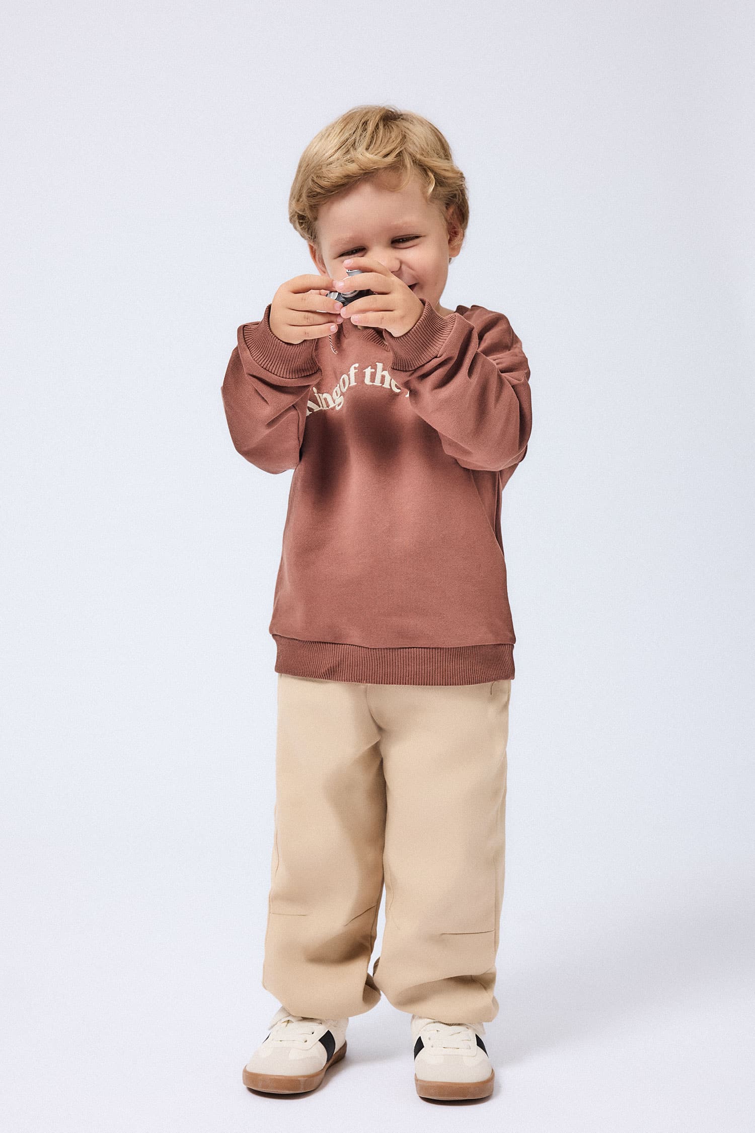 Stretchy Waist Cotton Jogger Pants Baby Boy Secondary image