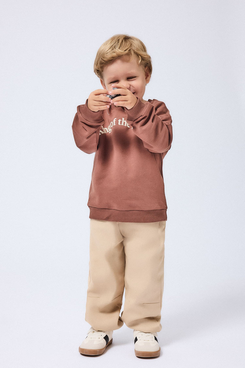 Stretchy Waist Cotton Jogger Pants Baby Boy