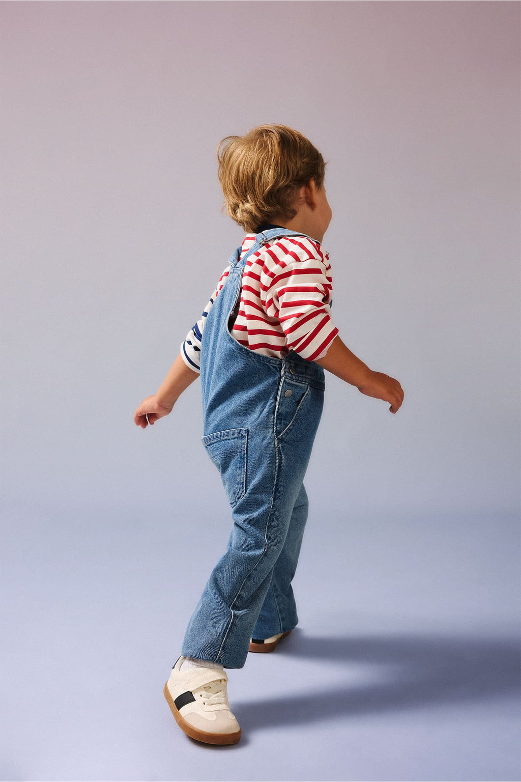100% Cotton Light Blue Jean Salopet Jumpsuit Baby Boy