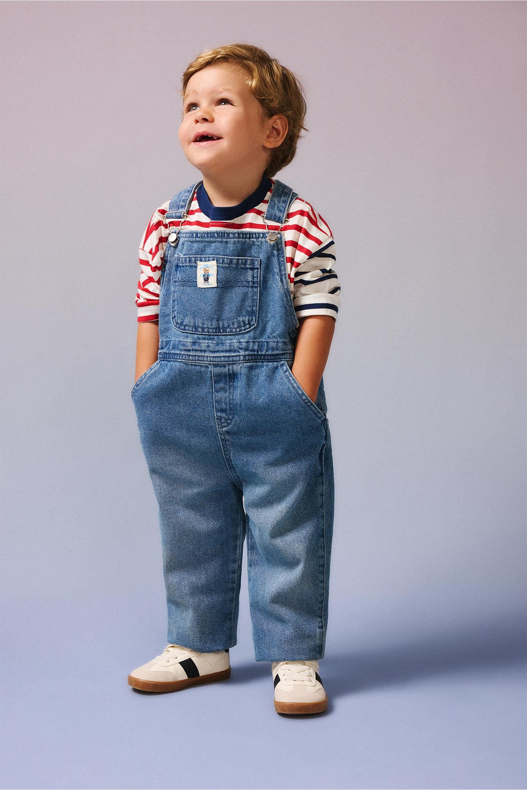 100% Cotton Light Blue Jean Salopet Jumpsuit Baby Boy