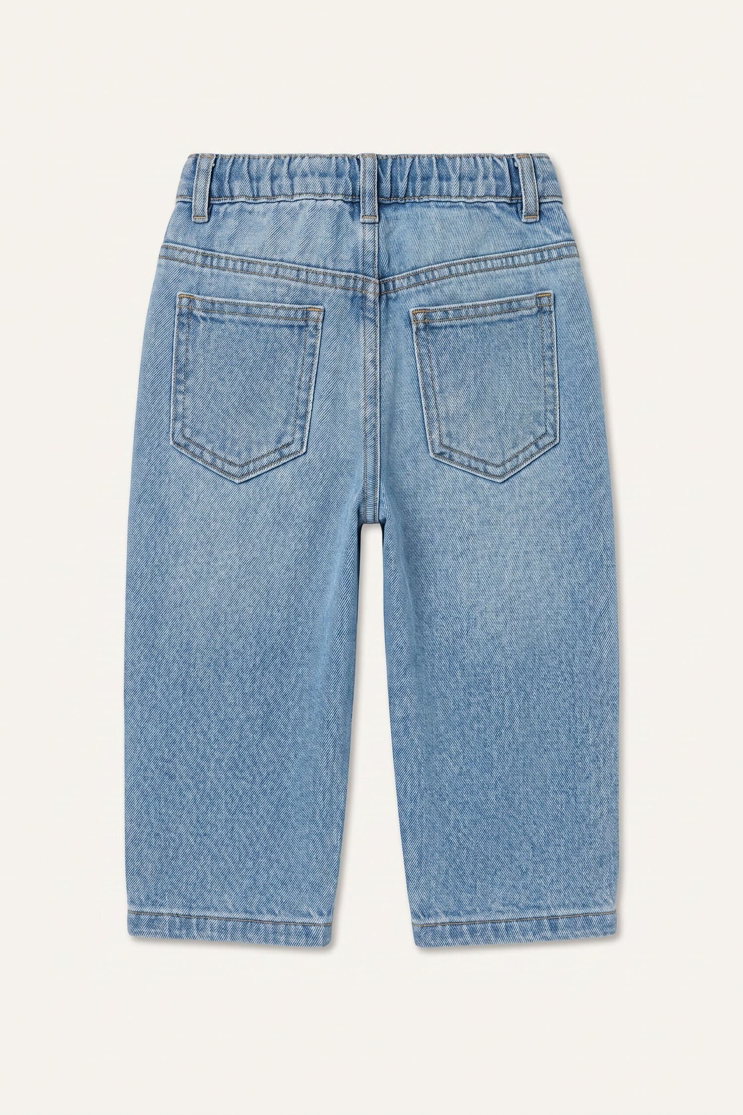 Balloon Fit Stretchy Banded Leg Jeans Light Blue Pants Baby Boy Secondary image