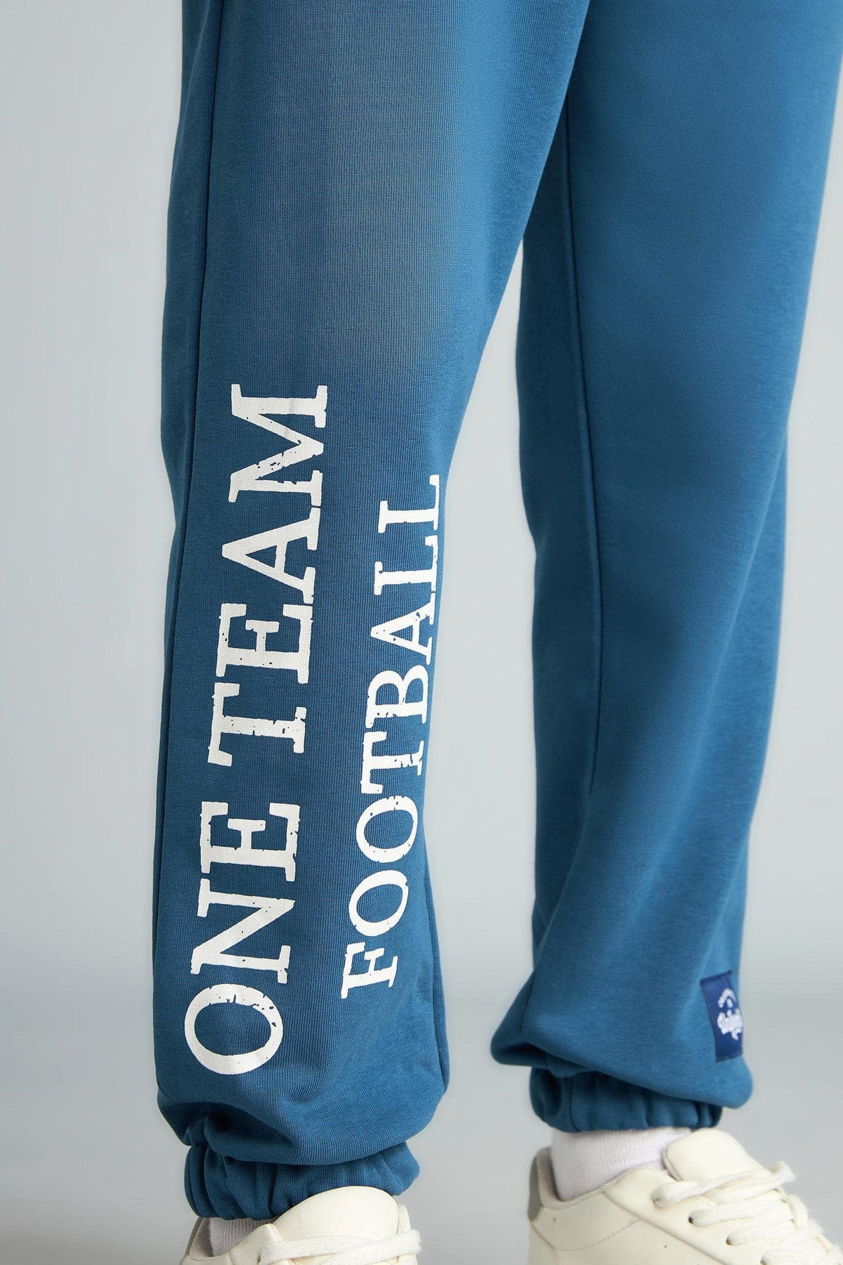 Regular Jogger Fit Printed Indigo Sweatpants Boy