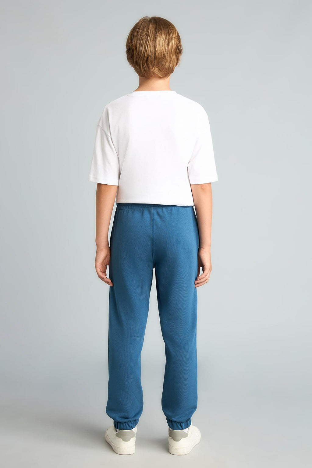 Regular Jogger Fit Printed Indigo Sweatpants Boy