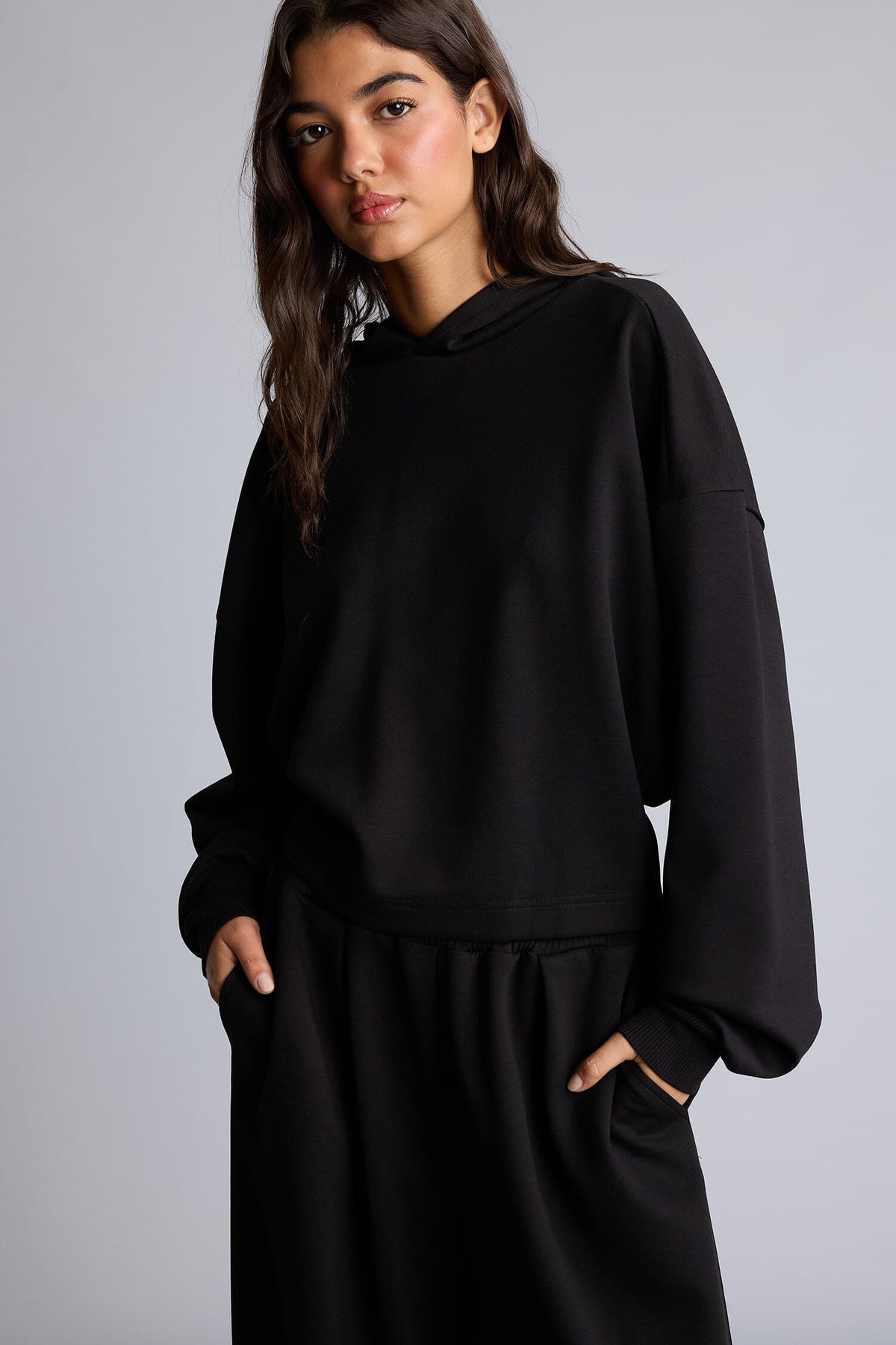 Loose Fit Hooded Sweatshirt