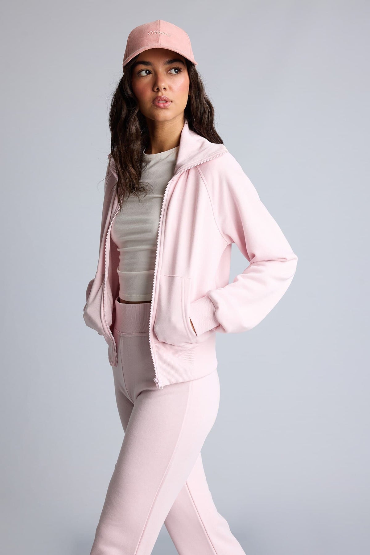 Fitted Half Turtleneck Cardigan