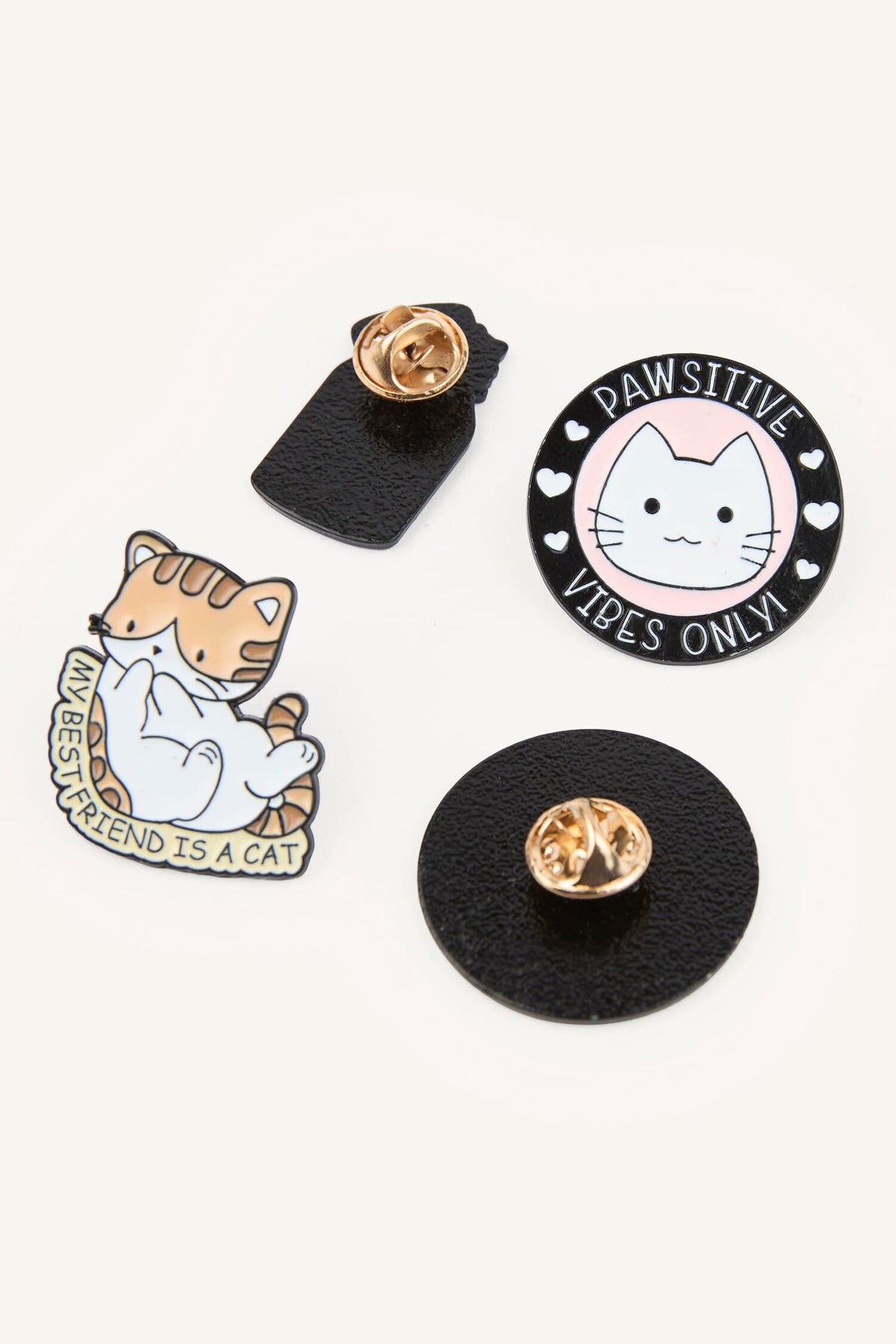 4-Piece Brooch Badge Set