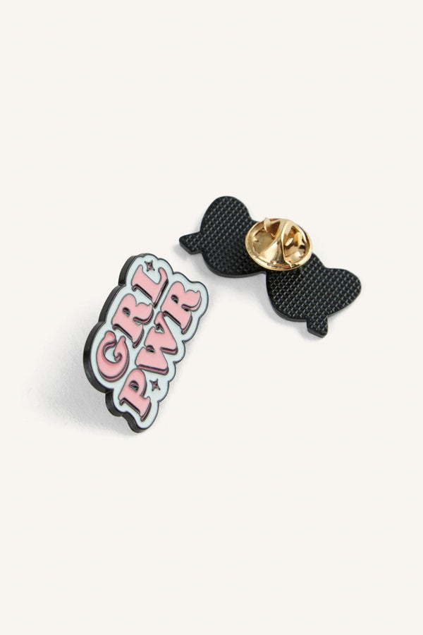 4-Piece Brooch Badge Set