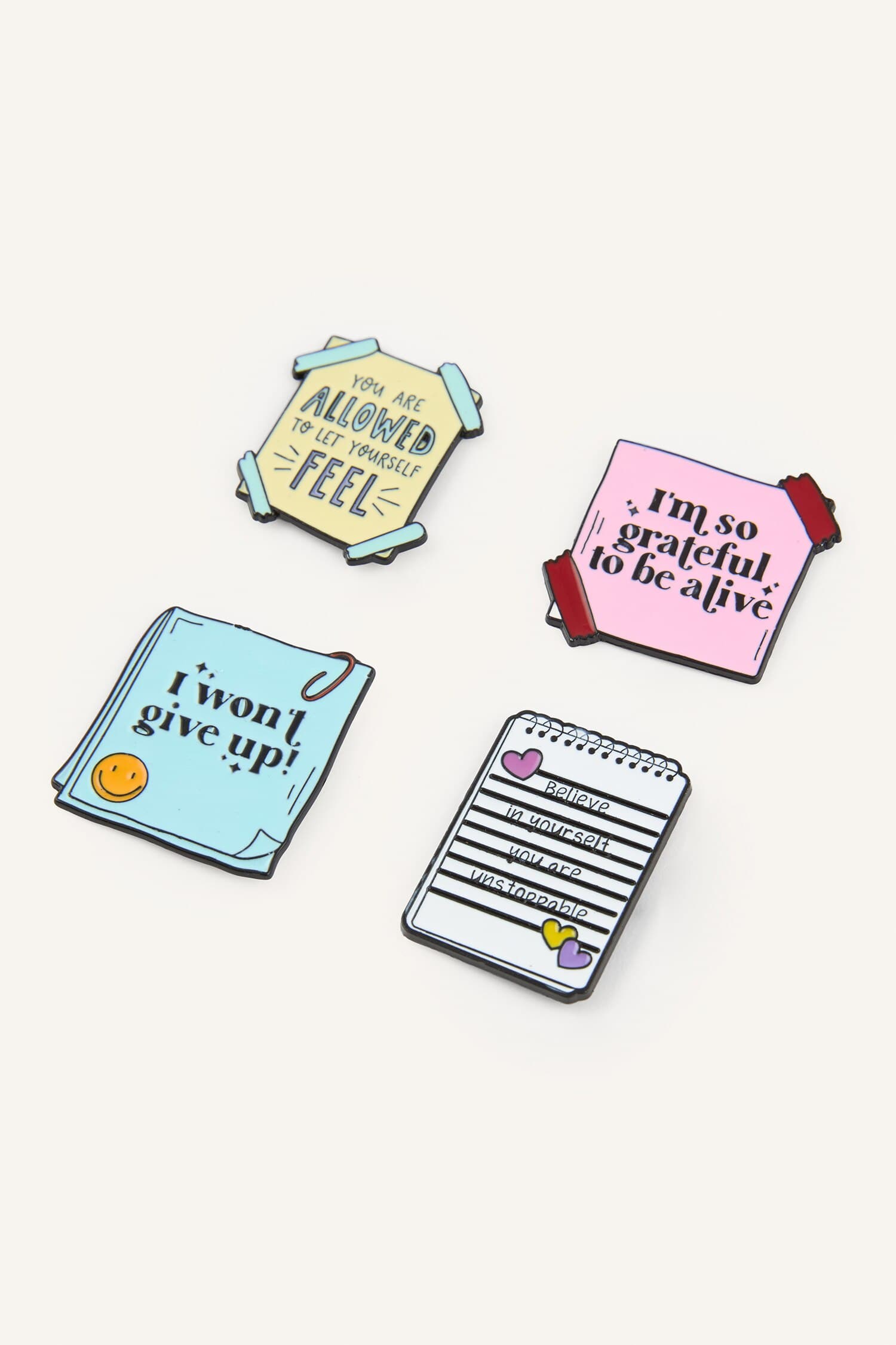 4-Piece Brooch Badge Set Secondary image