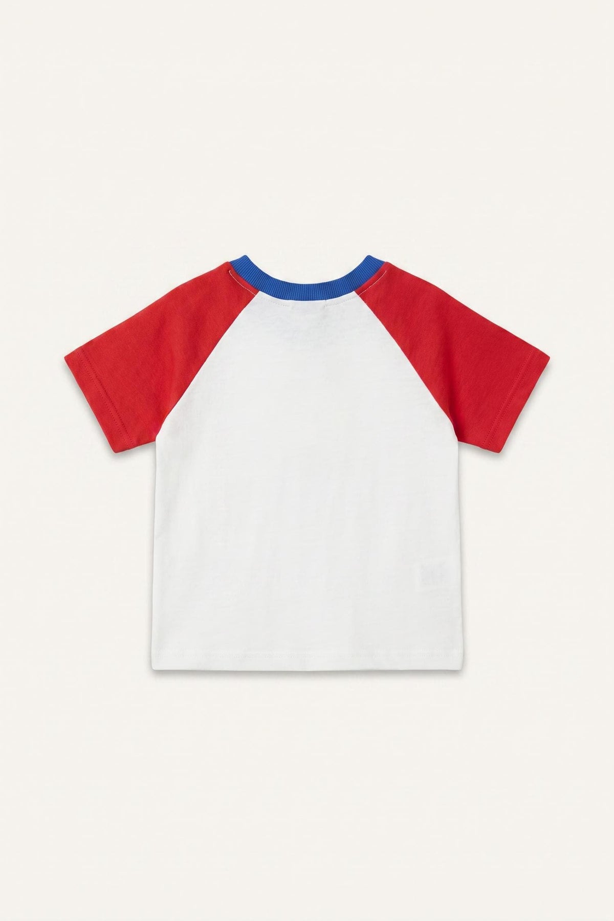 100% Cotton Overless Short Sleeve Ecru T-Shirt Baby Boy