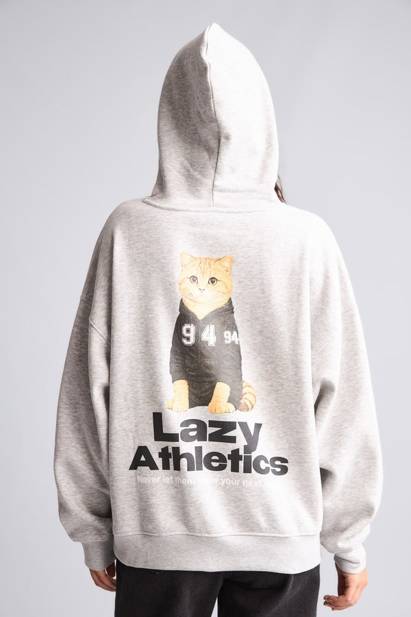 Overshırt Fitted Hooded Printed Thick Fabric Sweatshirt