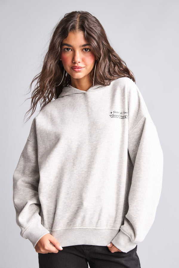 Overshırt Fitted Hooded Printed Thick Fabric Sweatshirt
