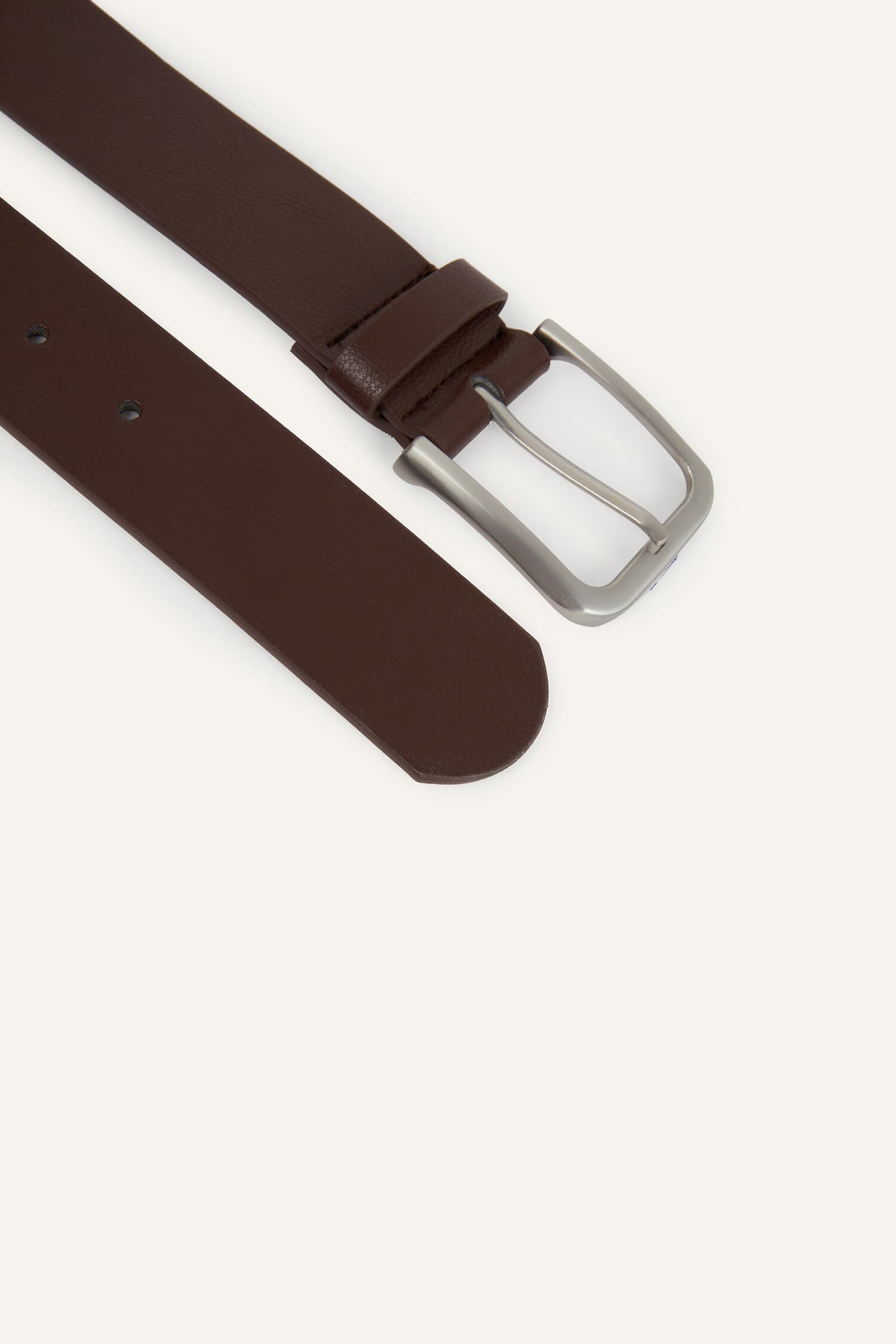 Mens Rectangle Buckle Faux Leather Daily Belt Secondary image