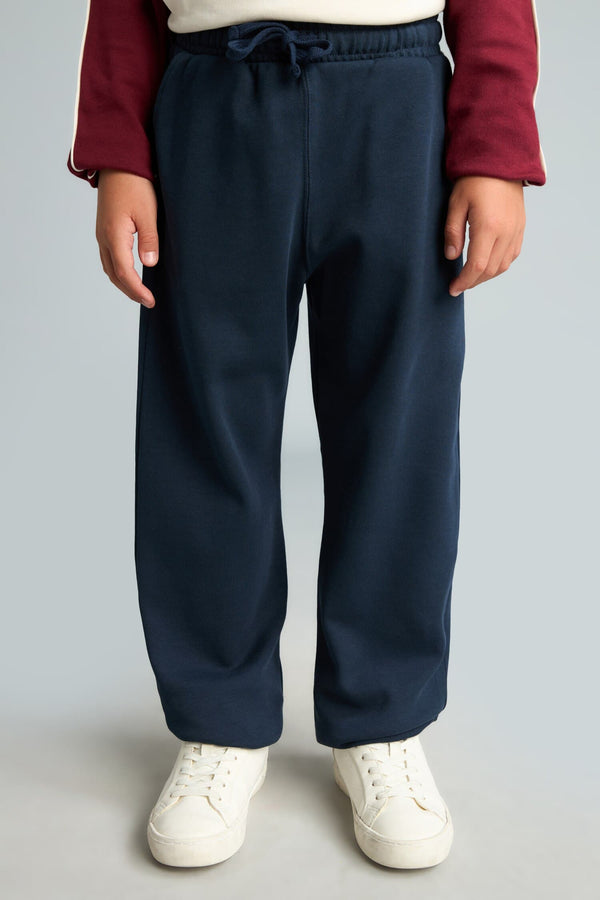 Printed Long Sleeve T-Shirt Top Flexible Waisted Sweatpants 2 Pcs Boys