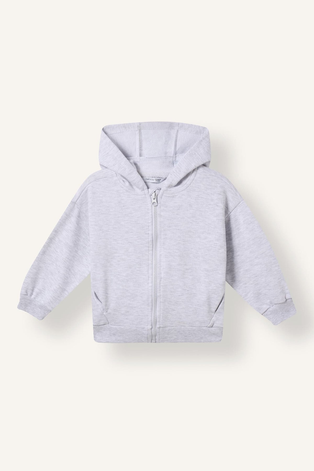 Hooded Pocket Zippered Sweatshirt Sweatshirt Cardigan Baby Girl