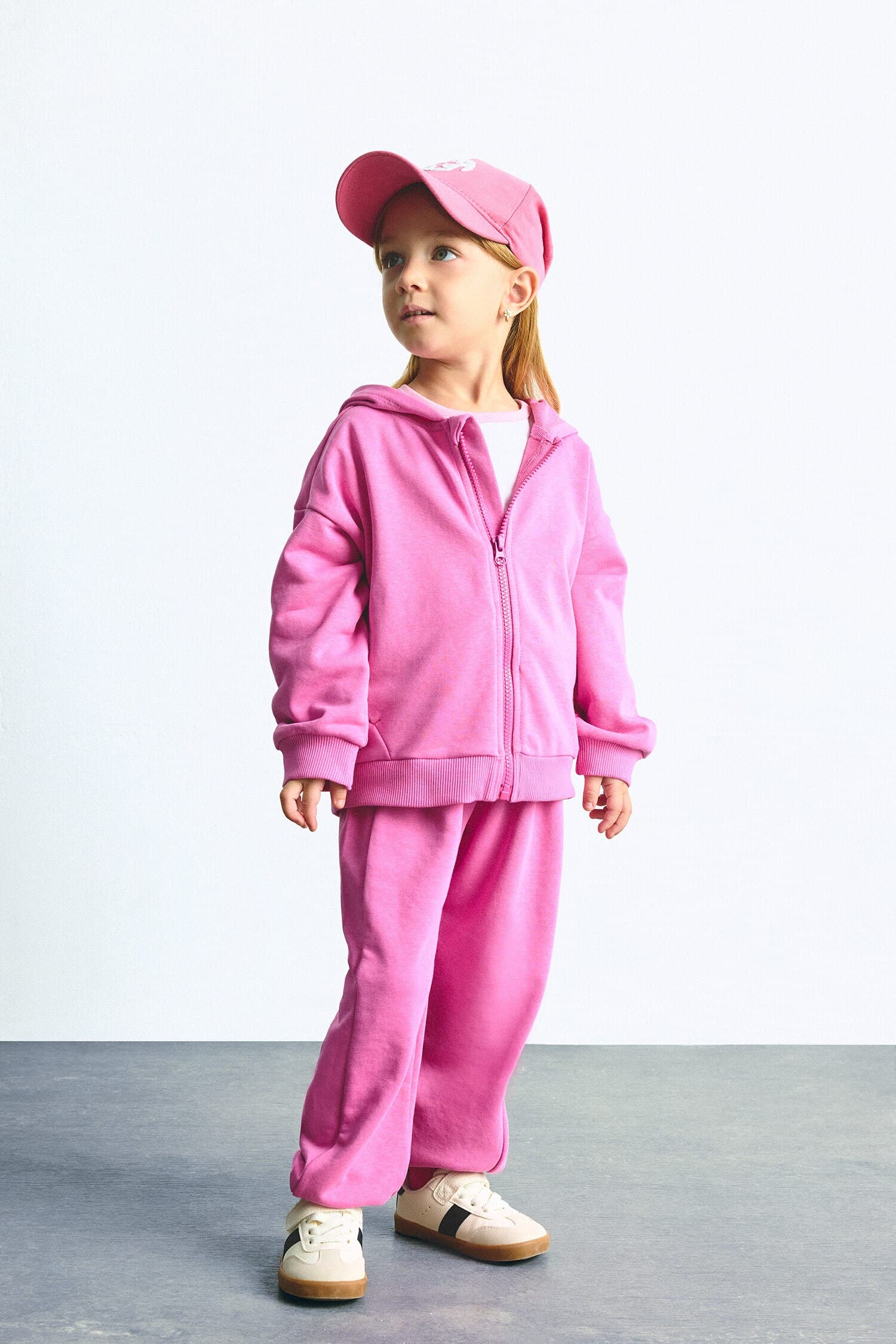 Hooded Pocket Zippered Sweatshirt Sweatshirt Cardigan Baby Girl Secondary image