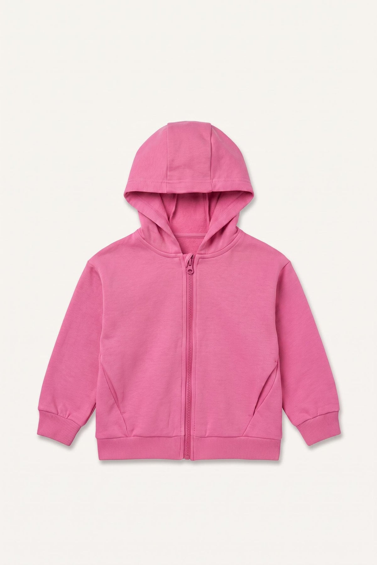 Hooded Pocket Zippered Sweatshirt Sweatshirt Cardigan Baby Girl