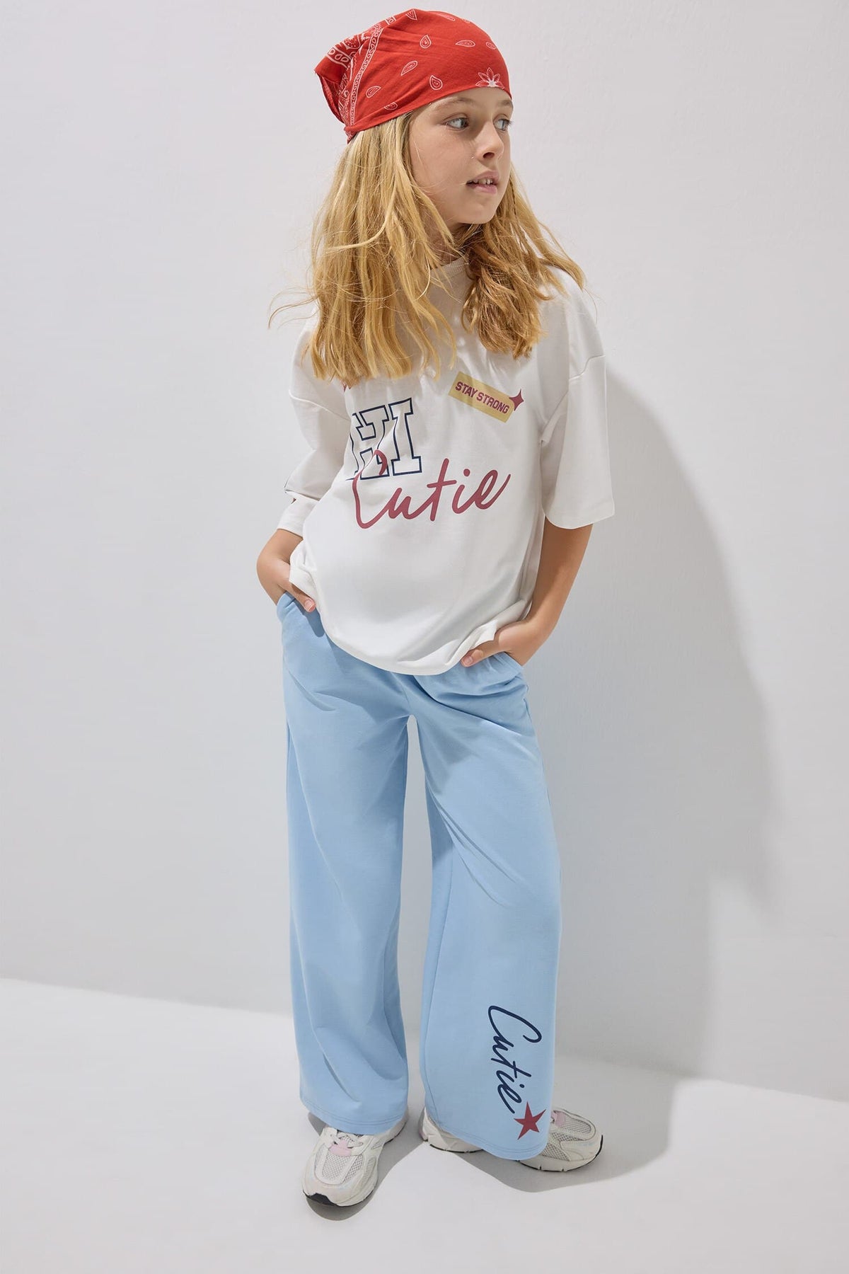 Printed T-Shirt Sweatpants 2 Pcs Girl Main image