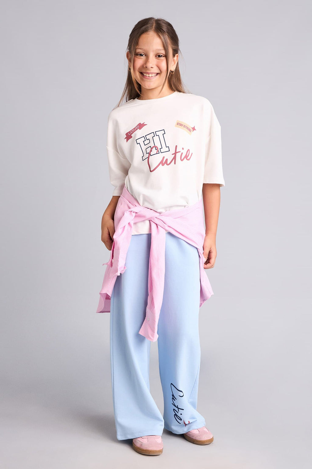 Printed T-Shirt Sweatpants 2 Pcs Girl