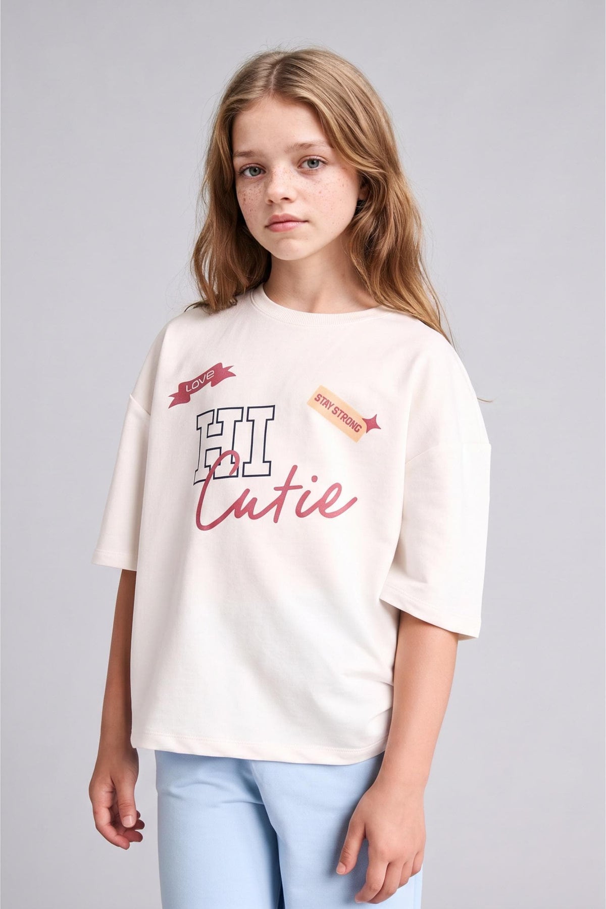 Printed T-Shirt Sweatpants 2 Pcs Girl