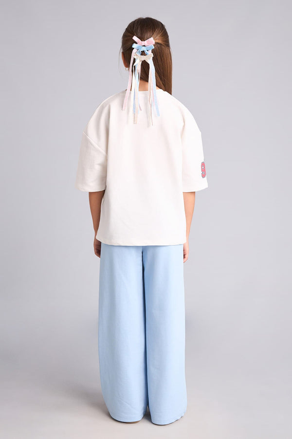Printed T-Shirt Sweatpants 2 Pcs Girl