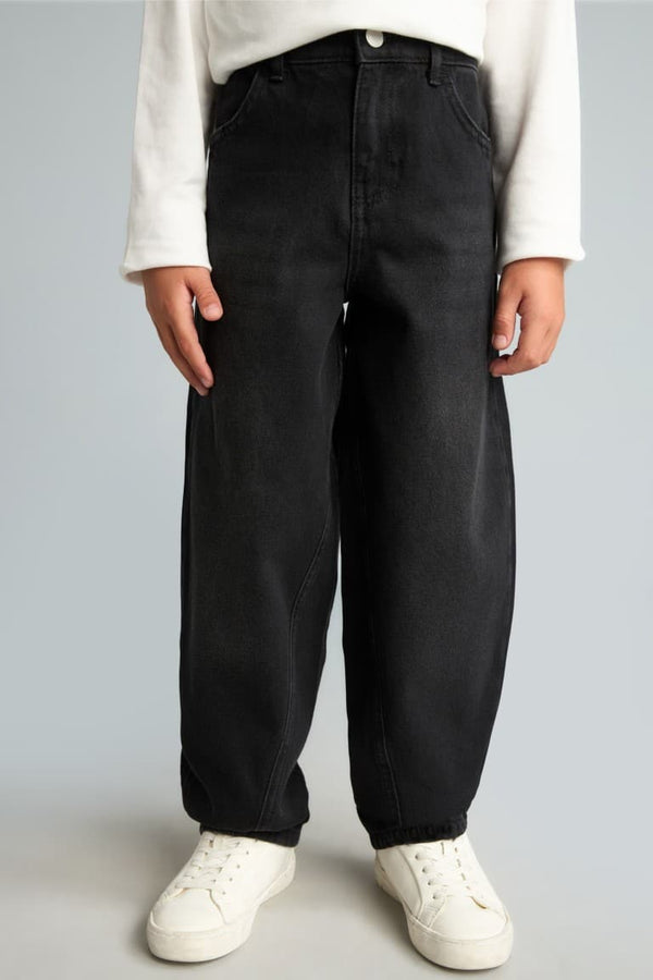 100% Cotton Barrel Fit Blue Jeans Boy