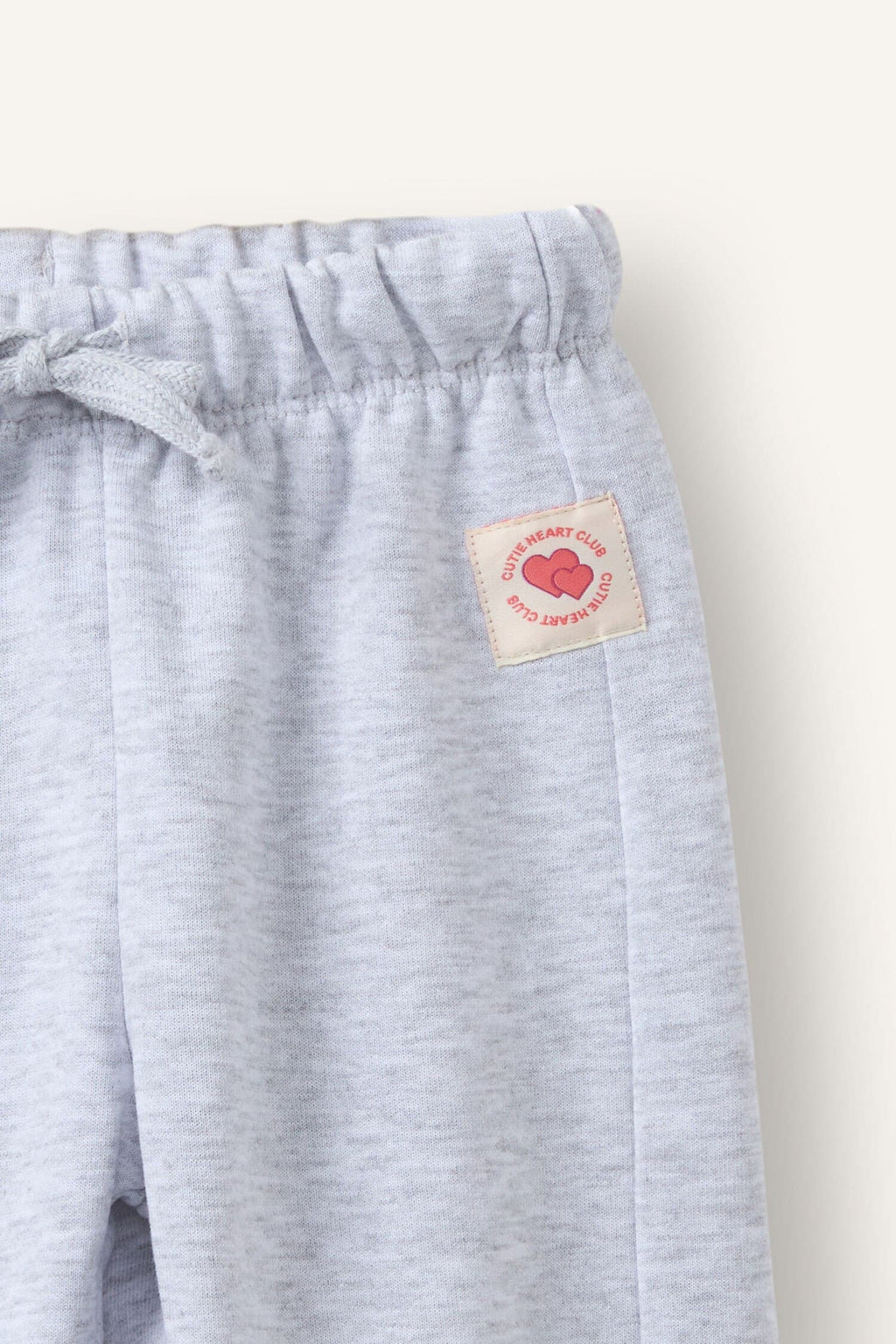 Regular Fit Thick Fabric Teddy Bear Crest Sweatpants Baby Girl