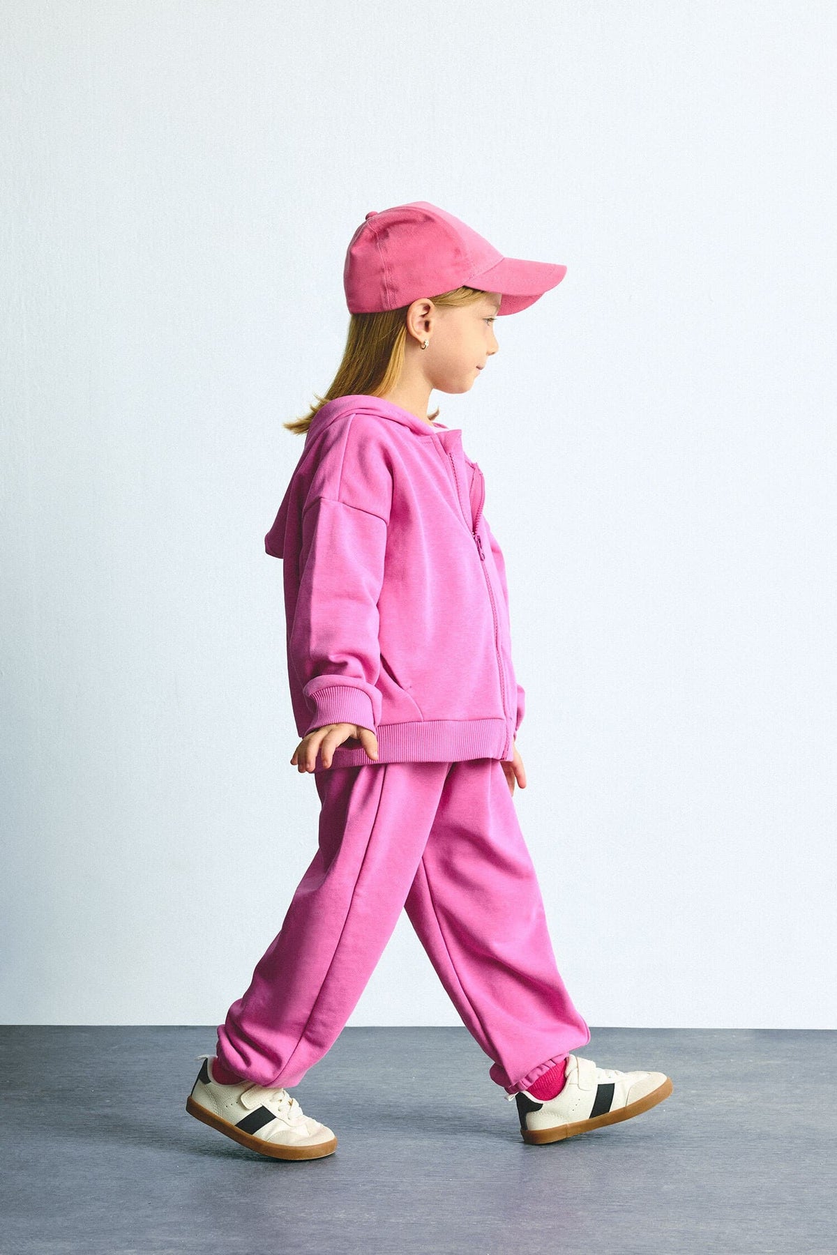 Regular Fit Thick Fabric Teddy Bear Crest Sweatpants Baby Girl
