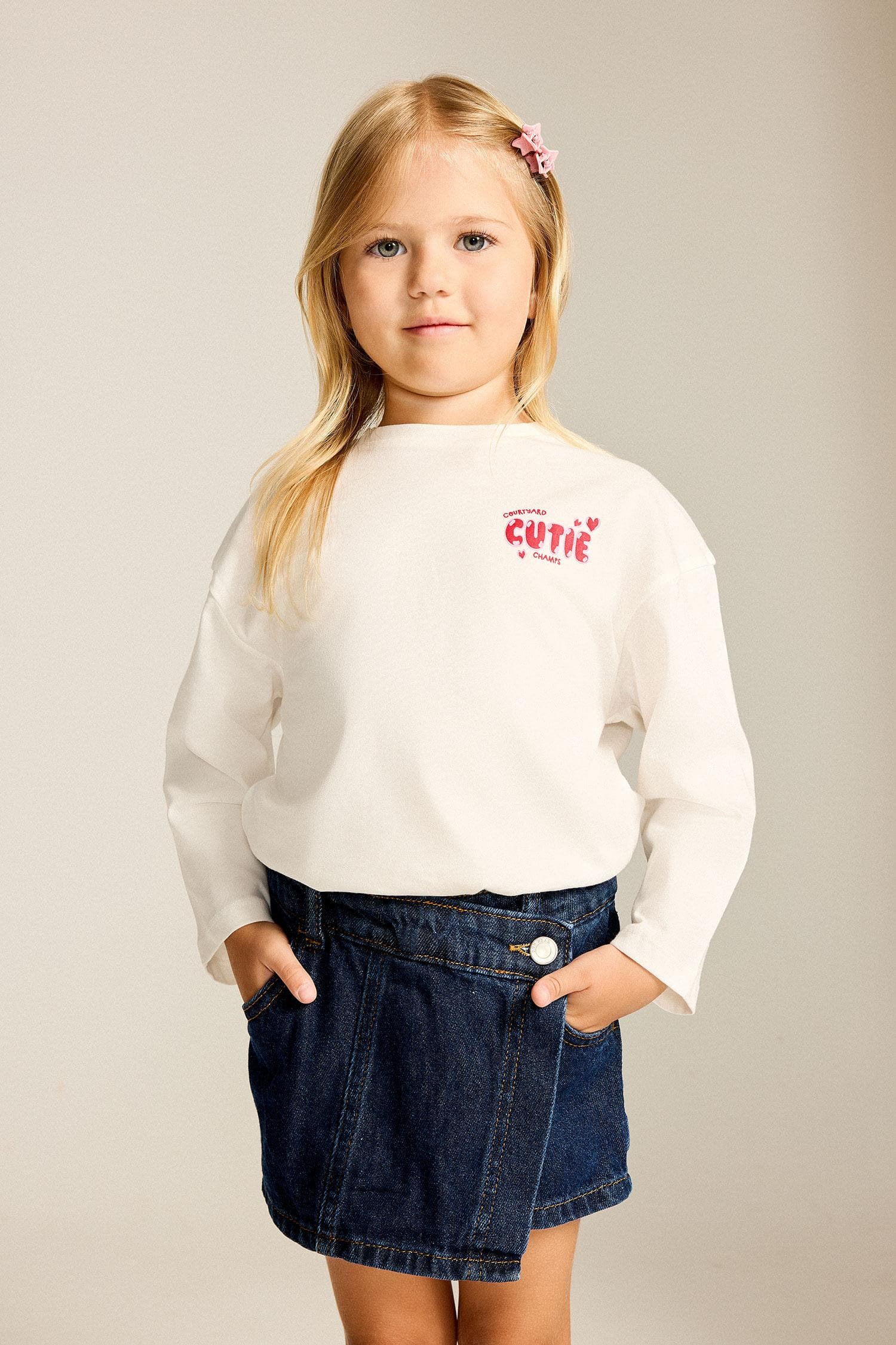 100% Cotton Jean Shorts Baby Girl Secondary image