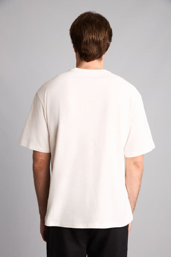100% Cotton Relax Fit Crew Neck Short Sleeve Rose Color T-Shirt