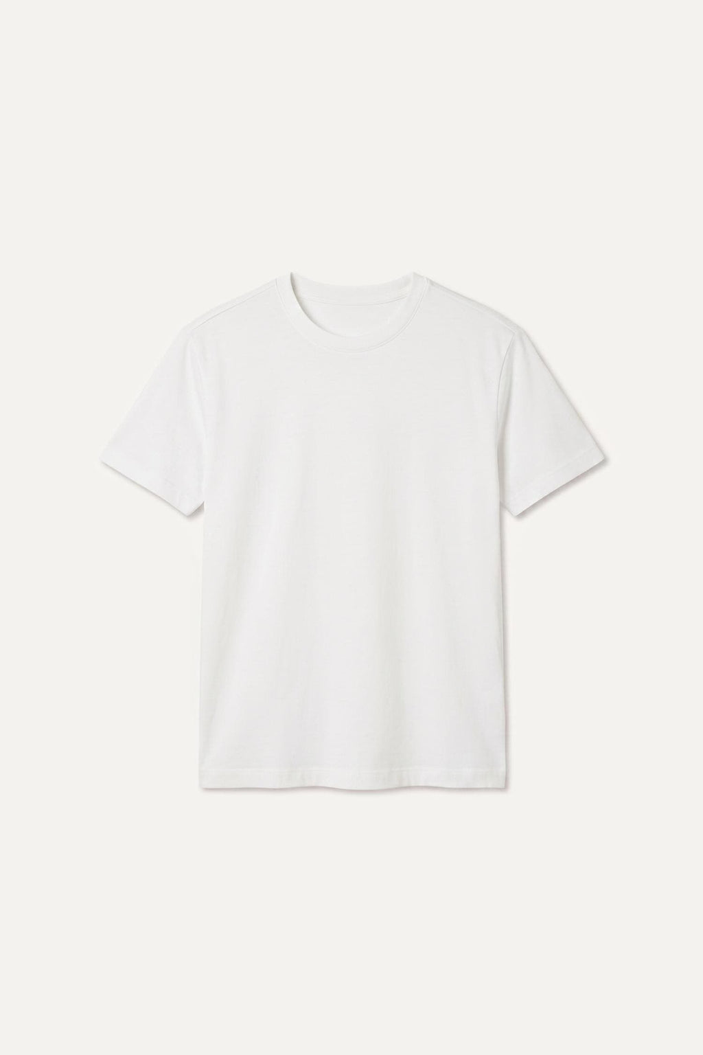 Regular Crew Neck Pique Short Sleeve Basic T-Shirt