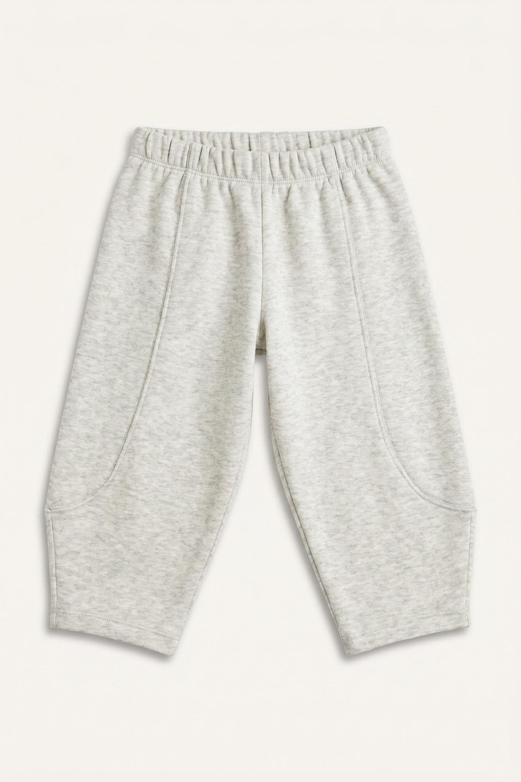 Regular Fit Elastic Waist Thick Fabric Sweatpants Baby Girl