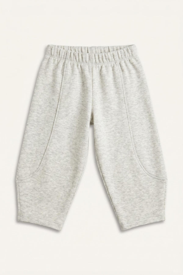 Regular Fit Elastic Waist Thick Fabric Sweatpants Baby Girl