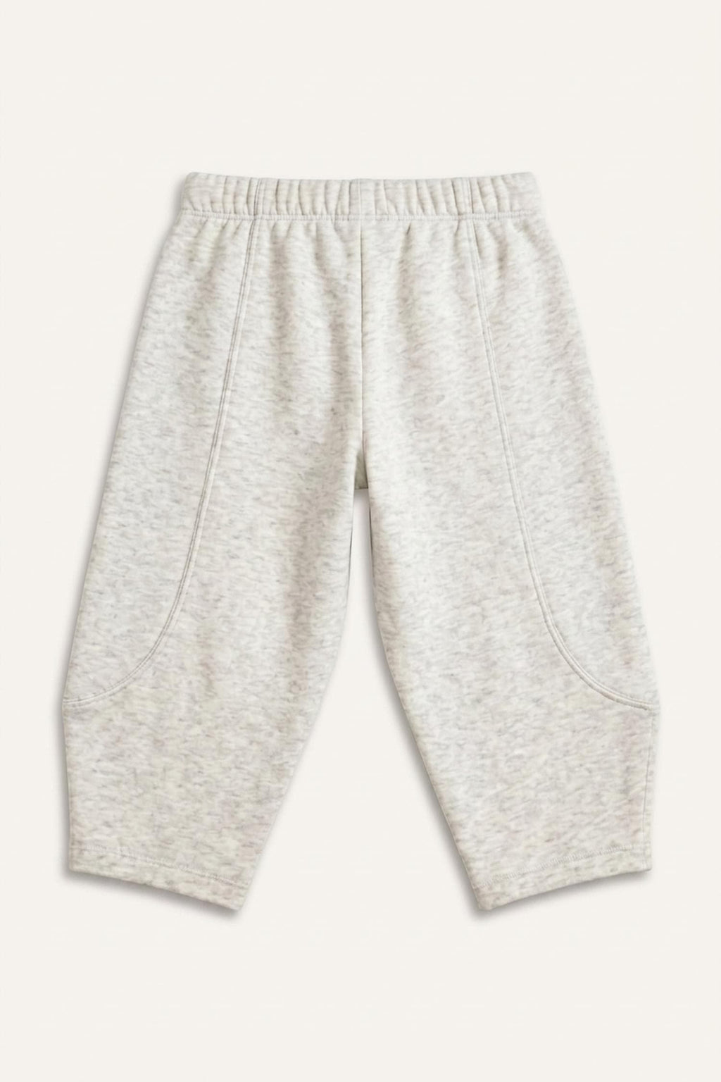 Regular Fit Elastic Waist Thick Fabric Sweatpants Baby Girl
