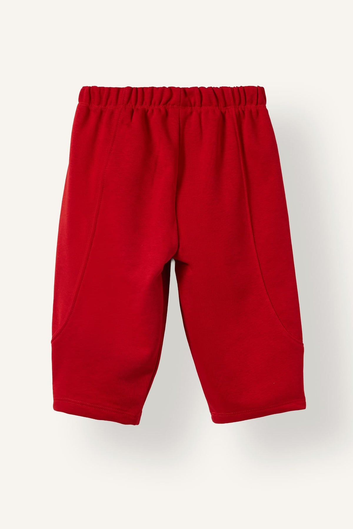 Regular Fit Elastic Waist Thick Fabric Sweatpants Baby Girl
