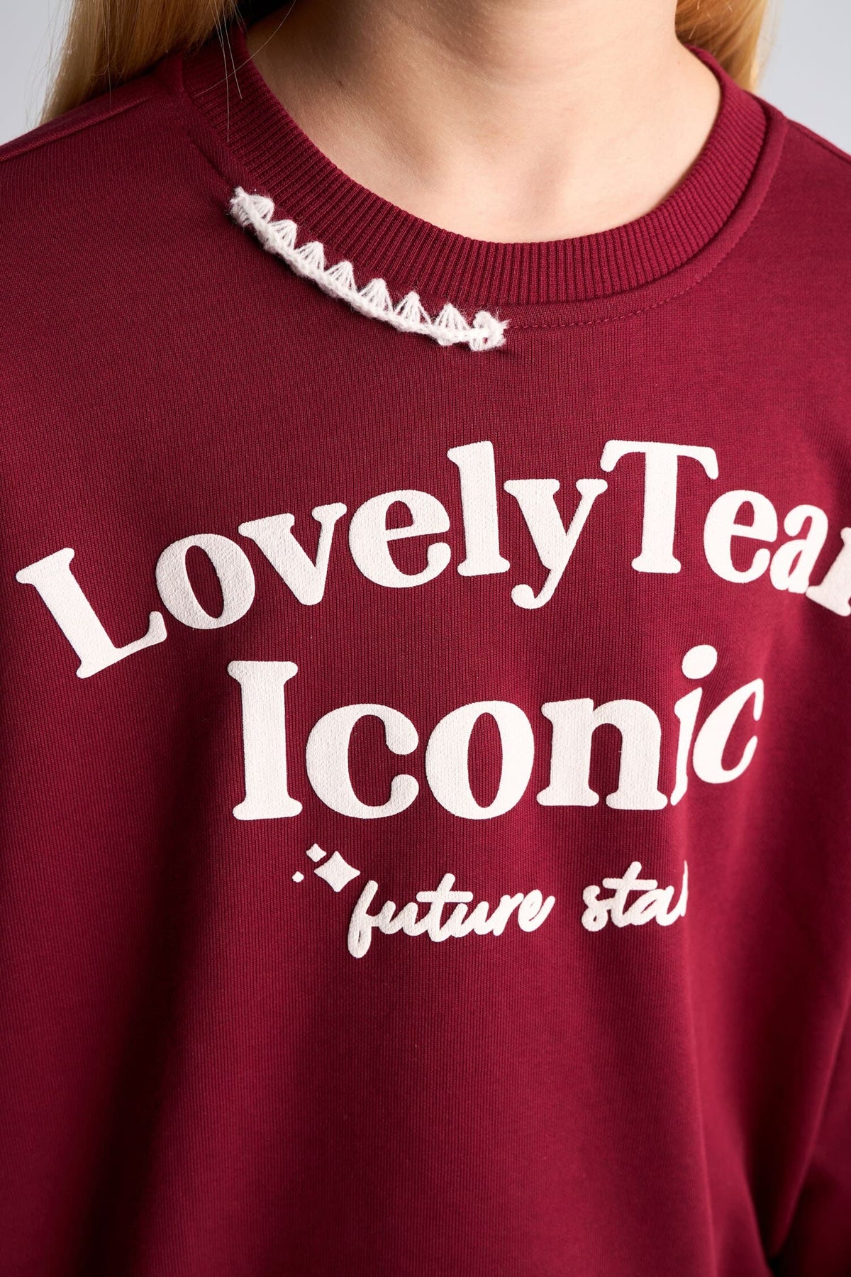 Relax Crew Neck Printed Sweatshirt Girls