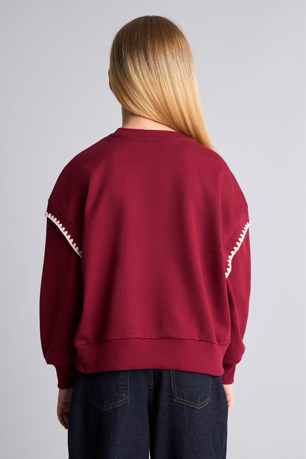 Relax Crew Neck Printed Sweatshirt Girls