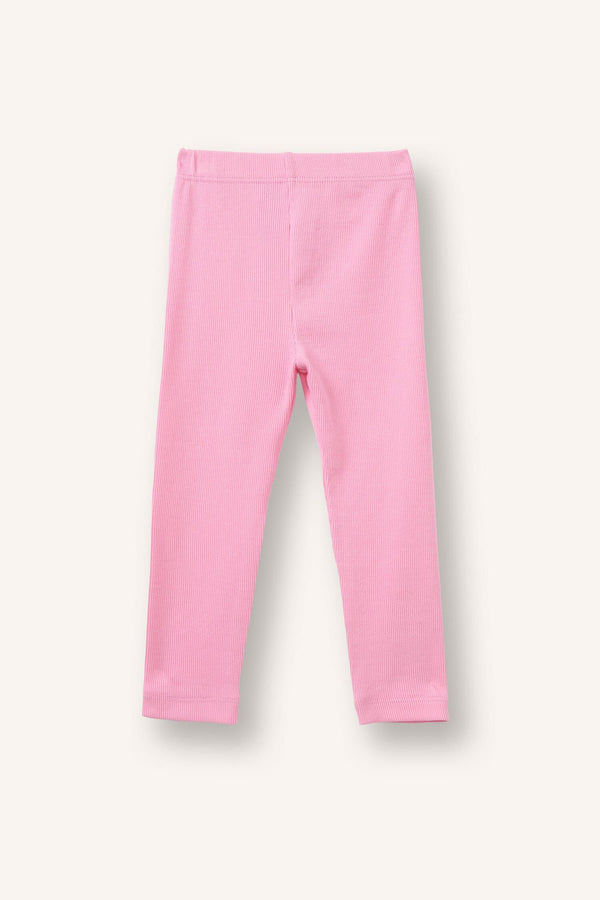 Elastic Waist Ribbed Camisole Tights Baby Girl
