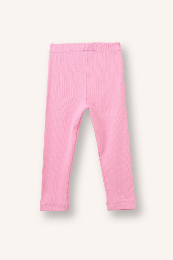 Elastic Waist Ribbed Camisole Tights Baby Girl