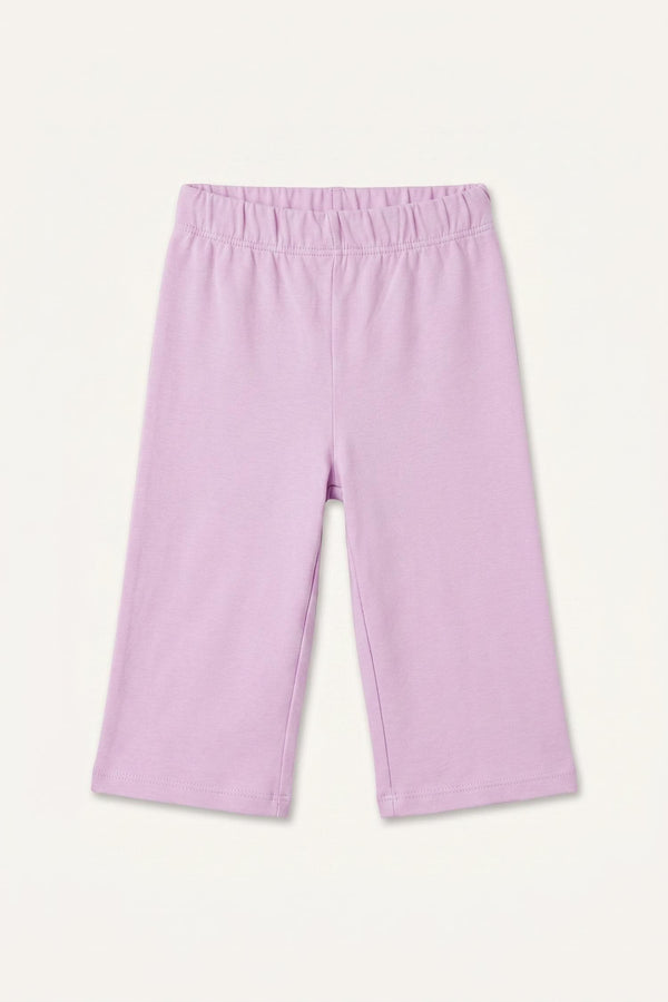Teddy Bear Short Sleeve T-Shirt Shorts 2 Pcs Lilac Set Baby Girl