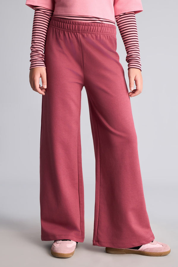 Printed Sweatshirt Top Wide Leg Bottom 2 Set Girls