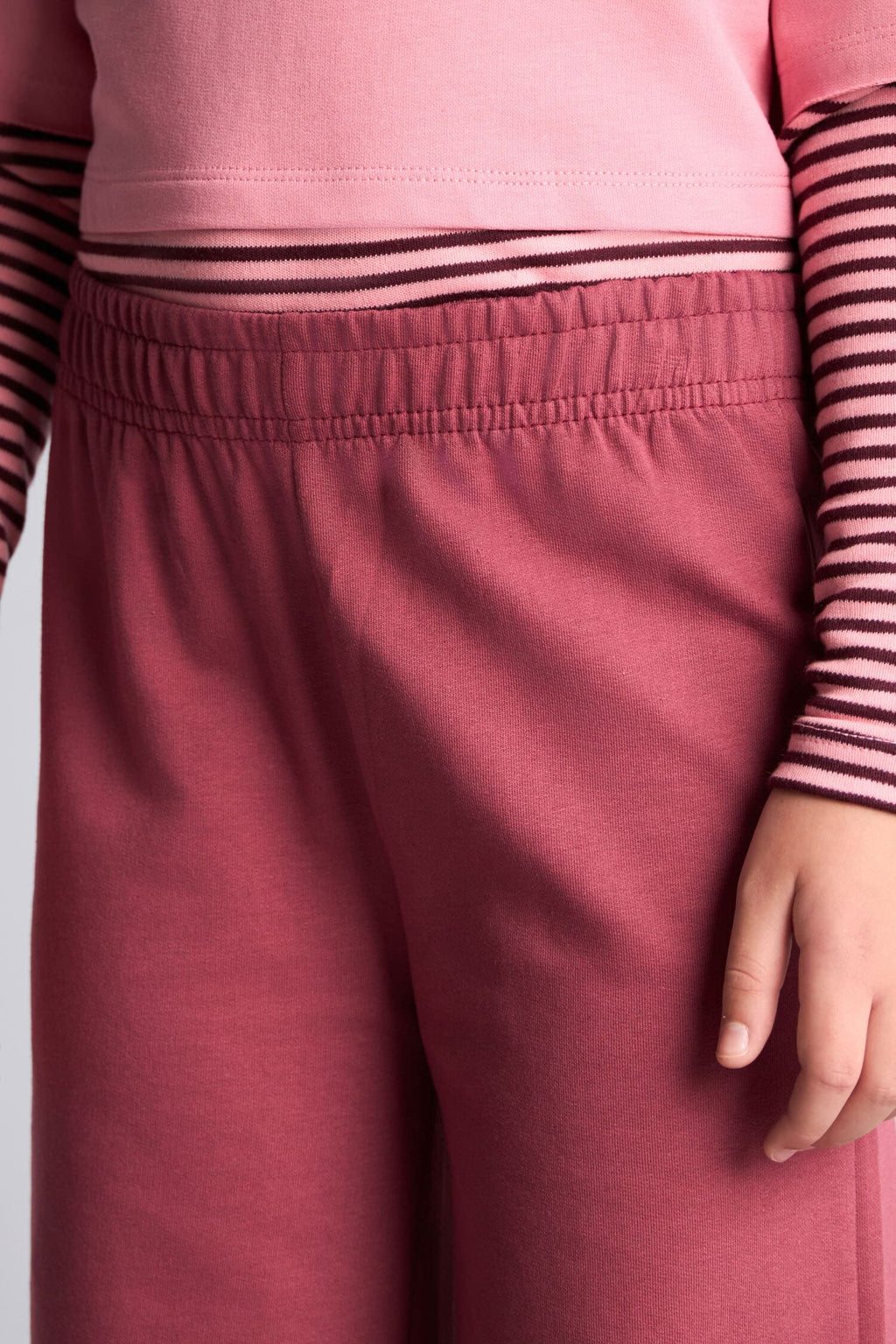 Printed Sweatshirt Top Wide Leg Bottom 2 Set Girls
