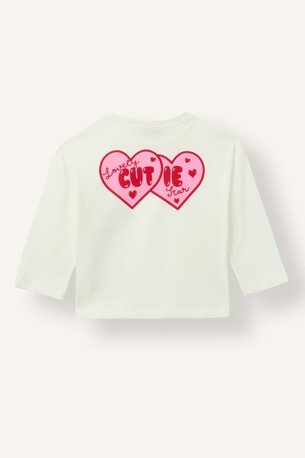 100% Cotton Crew Neck Back Printed Combed Cotton Long Sleeve T-Shirt Baby Girl